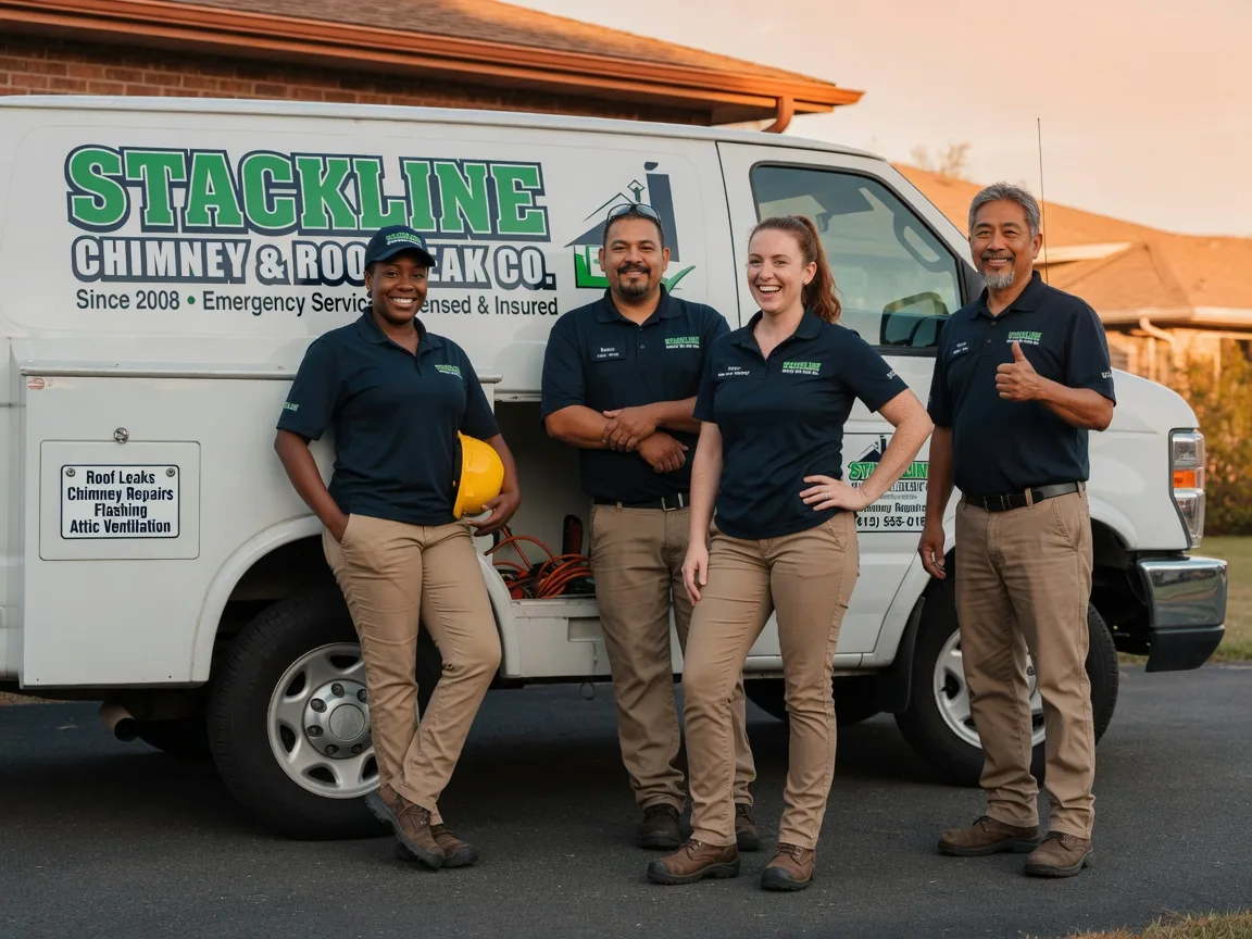 Chimney flashing repair company in New Deal, TX